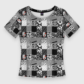 Женская футболка 3D Slim с принтом Share Your Blurryface  паттерн в Санкт-Петербурге,  |  | abstraction | pattern | texture | twenty one pilots | абстракция | квадраты | современный | узор