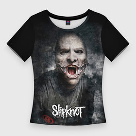 Женская футболка 3D Slim с принтом Slipknot  The Gray Chapter  Corey Taylor в Санкт-Петербурге,  |  | corey taylor | metal | musick | nu metal | rock | slipknot | the gray chapter | группа | кори тейлор | метал | музыка | музыканты | ню метал | портреты | постеры | рок | слипкнот