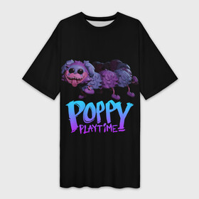 Платье-футболка 3D с принтом POPPY PLAYTIME  PJ Pug a Pillar в Санкт-Петербурге,  |  | haggy waggy | pj pug a pillar | poppy playtime | монстр | плэйтайм | попи плей тайм | попи плэй тайм | попиплейтам | попиплэйтайм | поппи плейтайм | поппиплэйтайм | собака | хагги вагги | хаги ваги