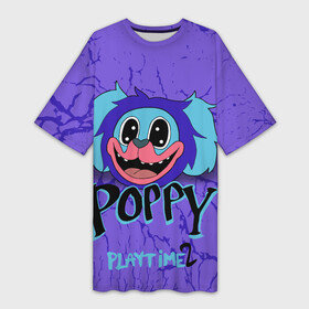 Платье-футболка 3D с принтом ПиДжей ПоппиПлэйтаймPoppyPlaytime в Санкт-Петербурге,  |  | monster | pj | playtime | poppy | pug a pillar | монстр | мопс | пиджей
