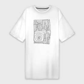 Платье-футболка хлопок с принтом Абстрактный рисунок черным маркером в Санкт-Петербурге,  |  | абстрактный | абстракционизм | абстракция | волнистый | геометрический | геометрия | дудл | квадратный | контур | лайн арт | маркер | обводка | полосатый | прямоугольник | прямоугольный
