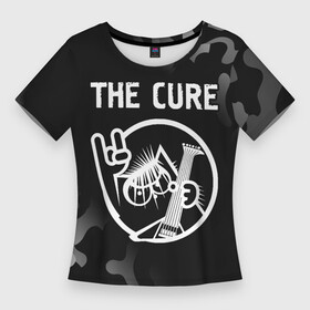 Женская футболка 3D Slim с принтом The Cure  КОТ  Камуфляж в Санкт-Петербурге,  |  | band | cure | metal | rock | the | the cure | группа | камуфляж | кот | кьюр | милитари | рок