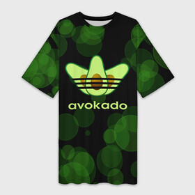 Платье-футболка 3D с принтом авокадо  Adidas в Санкт-Петербурге,  |  | avocado | avocado couple | cartoon | ава | авокадо | забавно | пара авокадо | семейное веселье | смешные комиксы