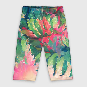 Велосипедки 3D с принтом Тропический микс в Санкт-Петербурге,  |  | colors | fern | jungle | leaves | multicoloured | palm | summer | tree | деревья | джунгли | летнее настроение | лето | листья | пальма | папоротник | радостный | разноцветный | растения | рисунок | тропики | яркий