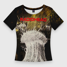 Женская футболка 3D Slim с принтом College EP  Radiohead в Санкт-Петербурге,  |  | radio head | radiohead | thom yorke | одержимый чем то | радио хед | радиохед | радиохэд | рок | рок группа | том йорк | томас эдвард йорк | фанат