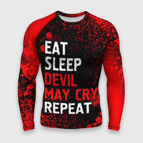 Мужской рашгард 3D с принтом Eat Sleep Devil May Cry Repeat + Арт в Санкт-Петербурге,  |  | cry | devil | eat sleep devil may cry repeat | logo | may | девил | игра | игры | край | краска | лого | логотип | мэй | символ | спрей