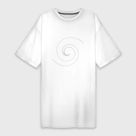 Платье-футболка хлопок с принтом Спираль Вселенной в Санкт-Петербурге,  |  | абстрактное | абстракция | вселенная | космос | символ | спираль | спираль времени | спираль вселенной