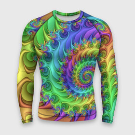 Мужской рашгард 3D с принтом Красочная фрактальная спираль  Узор  Colorful fractal spiral  Pattern в Санкт-Петербурге,  |  | Тематика изображения на принте: abstraction | color | neon | pattern | spiral | абстракция | неон | спираль | узор | цвет