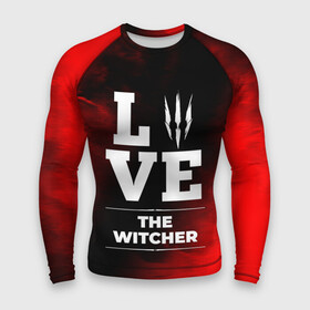 Мужской рашгард 3D с принтом The Witcher Love Классика в Санкт-Петербурге,  |  | logo | love | the | the witcher | witcher | ведьмак | игра | игры | лого | логотип | огонь | пламя | символ