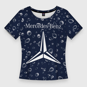 Женская футболка 3D Slim с принтом МЕРСЕДЕС  ЗВЕЗДА  Дождь в Санкт-Петербурге,  |  | amg | auto | bens | benz | logo | merc | mercedes | mersedes | moto | star | vthctltc | авто | амг | бенц | дождя | звезда | капли | класс | лого | логотип | мерин | мерс | мерседес | мото | символ | символы | ьуксувуы