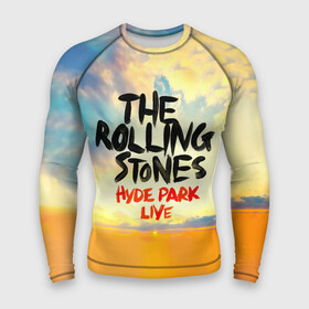 Мужской рашгард 3D с принтом Hyde Park Live  The Rolling Stones в Санкт-Петербурге,  |  | Тематика изображения на принте: the rolling stones | бродяги | вольные странники | катящиеся камни | кит ричардс | мик джаггер | рок группа | рок н ролл | ролинг стоун | роллинг стоунс | рон вуд | стоунз | чарли уоттс