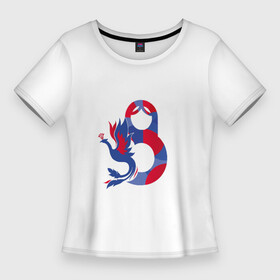 Женская футболка 3D Slim с принтом Системный мир в Санкт-Петербурге,  |  | матрёшка | мечтатели и рассказчики | наши герои | патриотизм | системный мир | славянский мир