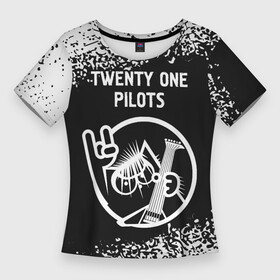 Женская футболка 3D Slim с принтом Twenty One Pilots  КОТ  Краска в Санкт-Петербурге,  |  | band | metal | one | pilots | rock | twenty | twenty one pilots | ван | группа | кот | краска | пилотс | рок | спрей | твенти
