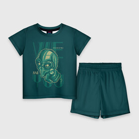 Детский костюм с шортами 3D с принтом А ты инопланетянин в Санкт-Петербурге,  |  | alien | зеленый человечек | инопланетянин | нло | пришелец | существо