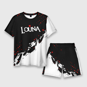 Мужской костюм с шортами 3D с принтом louna band  лоуна в Санкт-Петербурге,  |  | louna | louna 1984 | louna band | louna official video | rock | лауна | лоуна | луна | лусинэ геворкян | музыка | наше радио | рок | русский рок