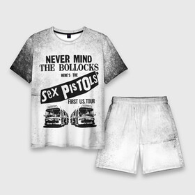 Мужской костюм с шортами 3D с принтом Never Mind the Bollocks, Heres the Sex Pistols First Tour в Санкт-Петербурге,  |  | Тематика изображения на принте: группа | джонни роттен | музыка | панк | панк рок | панк рок группа | рок | рок группа