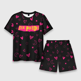 Мужской костюм с шортами 3D с принтом Sex Pistols  Секс Пистолз в Санкт-Петербурге,  |  | emblem | logo | rock | stephen philip | лого | логотип | музыка | панк рок | рок | эмблема