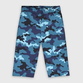 Велосипедки 3D с принтом Камуфляж Тёмно Синий  Camouflage Dark Blue в Санкт-Петербурге,  |  | blue | camo | camouflage | dark | камуфляж | синий | тёмный