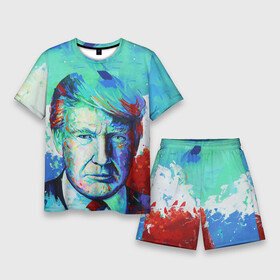 Мужской костюм с шортами 3D с принтом Дональд Трамп арт в Санкт-Петербурге,  |  | america | donald trump | usa | америка | дональд | дональд трамп | сша | трамп