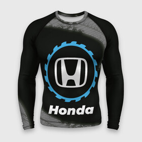 Мужской рашгард 3D с принтом Honda в стиле Top Gear со следами шин на фоне в Санкт-Петербурге,  |  | auto | brand | gear | honda | logo | symbol | top | авто | бренд | гир | лого | символ | следы | топ | хонда | шин | шины
