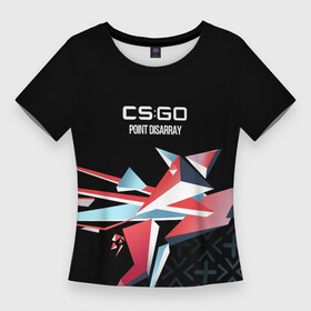 Женская футболка 3D Slim с принтом cs:go  Point Disarray 2022 (Буйство красок) в Санкт-Петербурге,  |  | 0x000000123 | ak 47 | csgo | point disarray | буйство красок | ксго