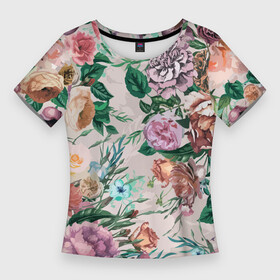 Женская футболка 3D Slim с принтом Color floral pattern  Expressionism  Summer в Санкт-Петербурге,  |  | expression | fashion | flowers | pattern | rose | summer | лето | мода | паттерн | роза | цветы | экспрессия
