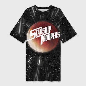 Платье-футболка 3D с принтом Starship Troopers  Warp  Logo в Санкт-Петербурге,  |  | emblem | starship | starship troopers | starshiptroopers | арахниды | звёздный десант | лого | логотип | старшип труперс | старшиптруперс | эмблем