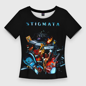 Женская футболка 3D Slim с принтом Acoustic  Drive  Stigmata в Санкт-Петербурге,  |  | stigmata | артём лоцких | группа | музыка | песни | рок | рок группа | стигмата | стигматы