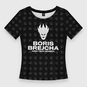Женская футболка 3D Slim с принтом Boris Brejcha High Tech Minimal в Санкт-Петербурге,  |  | boris brecha | boris brejcha | brecha | brejcha | dj | борис брежша | борис брейча | борис брейша | борис бреча | брежча | брейча | брейша | бреча | музыка | техно