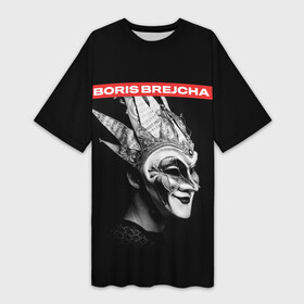 Платье-футболка 3D с принтом Boris Brejcha в маске в Санкт-Петербурге,  |  | boris brecha | boris brejcha | brecha | brejcha | dj | борис брежша | борис брейча | борис брейша | борис бреча | брежча | брейча | брейша | бреча | музыка | техно