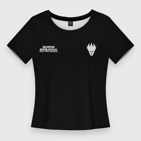 Женская футболка 3D Slim с принтом c логотипом Boris Brejcha в Санкт-Петербурге,  |  | boris brecha | boris brejcha | brecha | brejcha | dj | борис брежша | борис брейча | борис брейша | борис бреча | брежча | брейча | брейша | бреча | музыка | техно