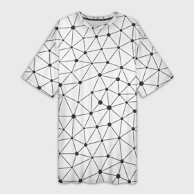 Платье-футболка 3D с принтом Географический Полигон в Санкт-Петербурге,  |  | abstraction | figure | geometry | isometric | pattern | shape | trapezoid | абстракция | география | геометрия | изометрический | полигон | трапеция | узор | фигура | форма