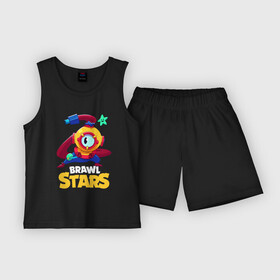 Детская пижама с шортами хлопок с принтом Brawl Stars Otis Отис в Санкт-Петербурге,  |  | brawl stars | faraotis | otis | otis brawl stars | бравл старс | отис | отис бравл старс | фараотис