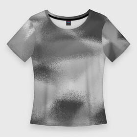 Женская футболка 3D Slim с принтом В серых тонах абстрактный узор gray abstract pattern в Санкт-Петербурге,  |  | abstract pattern | gray | spots | абстрактный узор | пятна | серый | серый узор