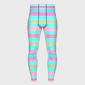 Мужские тайтсы 3D с принтом Pink turquoise stripes horizontal Полосатый узор в Санкт-Петербурге,  |  | pink | stripes | turquoise | бирюзовый | горизонтальные полосы | зеленые полосы | полосатый узор | разноцветные полосы | розовый