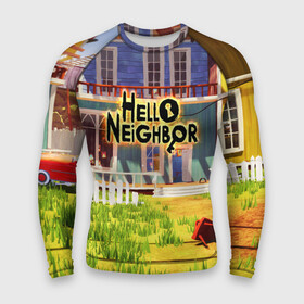 Мужской рашгард 3D с принтом Hello Neighbor: Дом в Санкт-Петербурге,  |  | hello neighbor | видеоигра | игра | ник рот | привет сосед | сосед | теодор питерсон