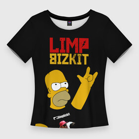 Женская футболка 3D Slim с принтом Limp Bizkit Симпсоны в Санкт-Петербурге,  |  | bizkit | gomer | homer | limp | limp bizkit | music | rock | simpson | simpsons | бизкиты | гомер | лимп бизкит | лимпы | липкие письки | музыка | рок | рокер | симпсон | симпсоны