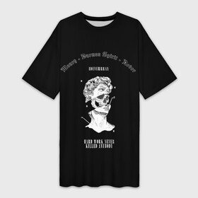 Платье-футболка 3D с принтом Daemon Spirit Black  Artwork в Санкт-Петербурге,  |  | daemon spirit | los angeles | белый | женское | коллекция | лицо | мужское | надписи | чёрный | эстетика