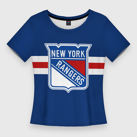Женская футболка 3D Slim с принтом Нью Йорк Рейнджерс форма в Санкт-Петербурге,  |  | Тематика изображения на принте: new york rangers | nhl | нхл | нью йорк рейнджерс | хоккей