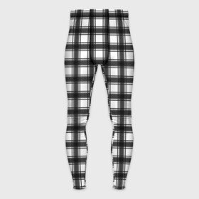 Мужские тайтсы 3D с принтом Black and white trendy checkered pattern в Санкт-Петербурге,  |  | black and white | checkered pattern | trendy | в клетку | геометрический узор | клетчатый узор | модный | черно белая клетка