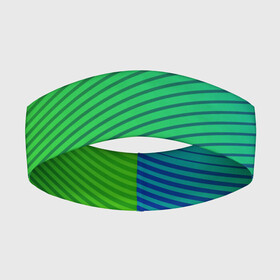 Повязка на голову 3D с принтом Зелено голубой градиент в Санкт-Петербурге,  |  | абстрактные | геометрия | классика | классические | нейтральные | спокойные | узор | узоры