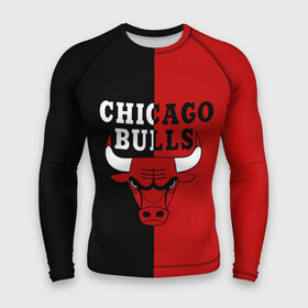 Мужской рашгард 3D с принтом Чикаго Буллз black  red в Санкт-Петербурге,  |  | basketball | chicago bulls | баскетбол | быки | чикаго буллз