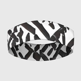 Повязка на голову 3D с принтом Маскировочные узоры в Санкт-Петербурге,  |  | black | disguise | gray | lines | pattern | stripes | white | белый | маскировка | полосы | серый | узоры | чернобелый | черный