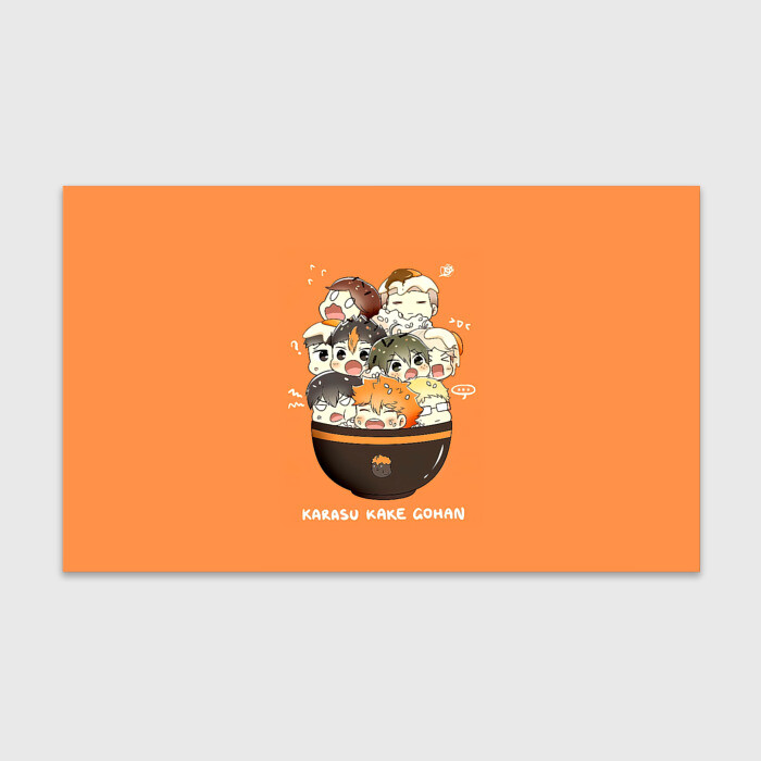 Бумага для упаковки 3D Karasu kake gohan | Haikyuu!! фото