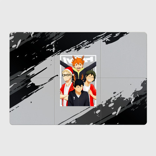 Магнитный плакат 3Х2 Игроки из команда Карасуно фото