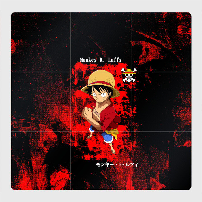 Магнитный плакат 3Х3 Манки Д. Луффи пират Соломенной Шляпы фото