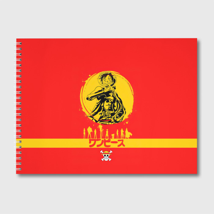 Альбом для рисования Манки Д. Луффи капитан пиратов Соломенной Шляпы фото